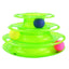 Tower of Tracks Interactive Cat Toy Roller 3-Level Turntable Cat Toys with Balls - iTalkPet