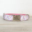 Tulbaghia Pink Personalized Dog Collar Set - iTalkPet