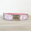 Tulbaghia Pink Personalized Dog Collar Set - iTalkPet