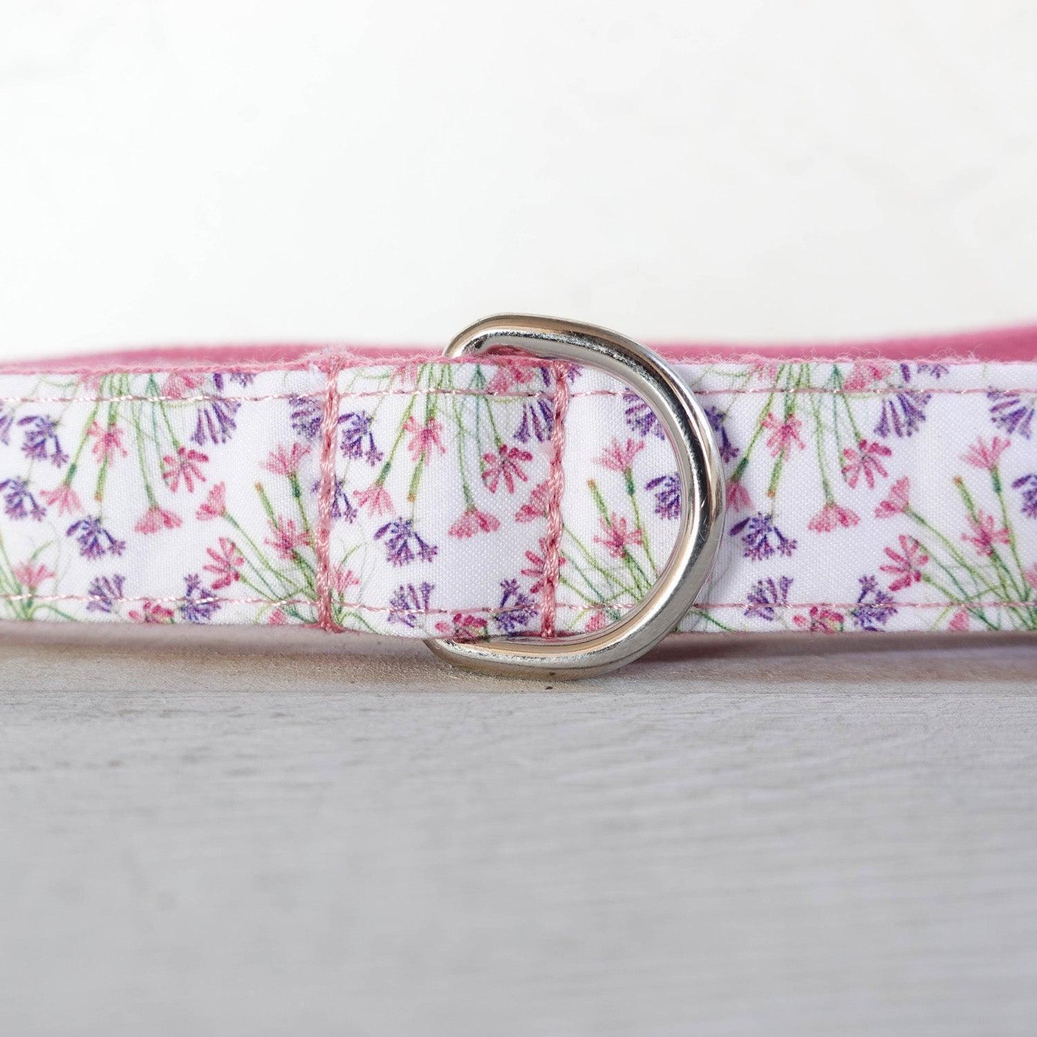 Tulbaghia Pink Personalized Dog Collar Set - iTalkPet