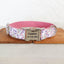 Tulbaghia Pink Personalized Dog Collar Set - iTalkPet