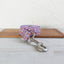 Tulips Purple Personalized Dog Collar Set - iTalkPet