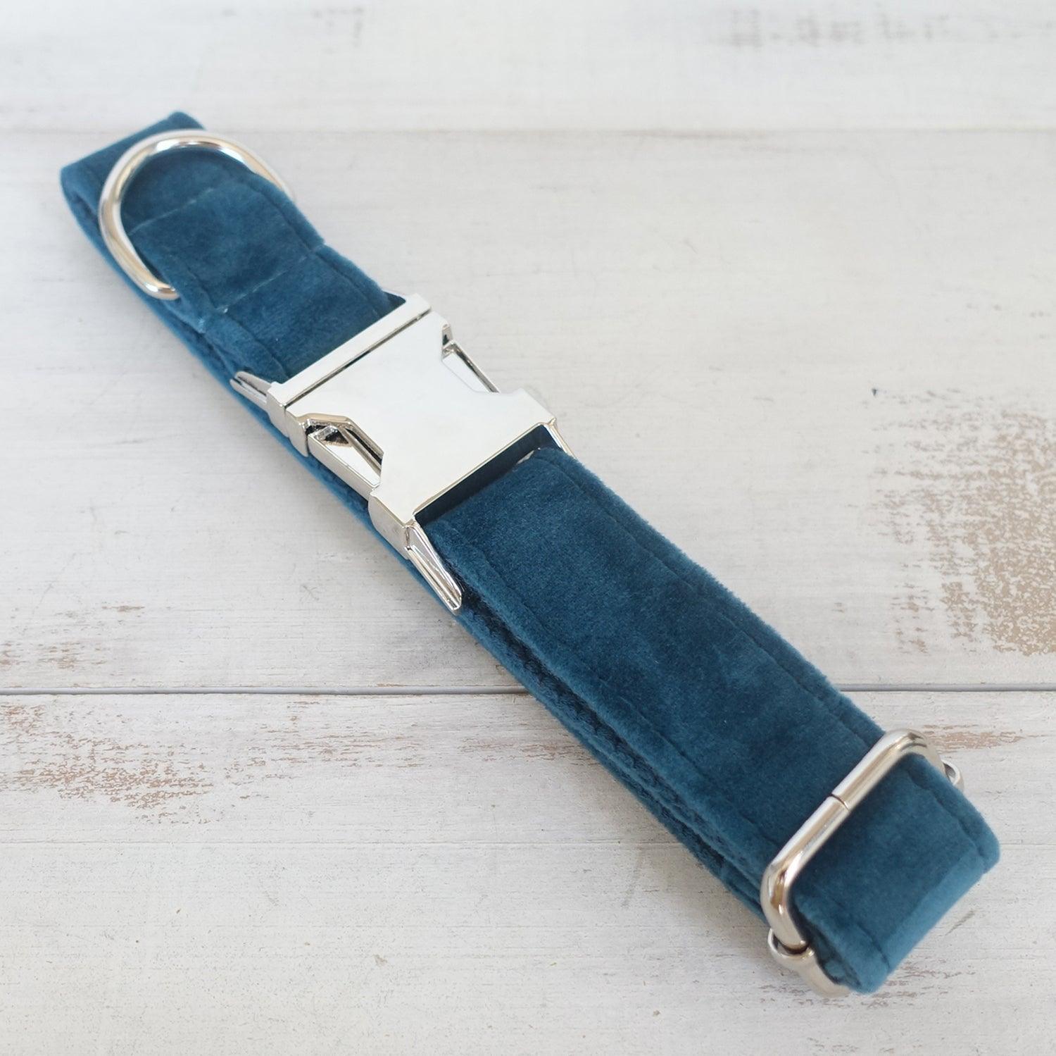 Turquose Personalized Dog Collar Set - iTalkPet