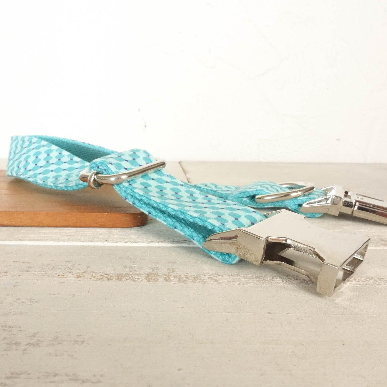 Water Poor Blue Personalized Dog Collar Set - iTalkPet