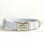 White Suit Personalized Dog Collar Set - iTalkPet