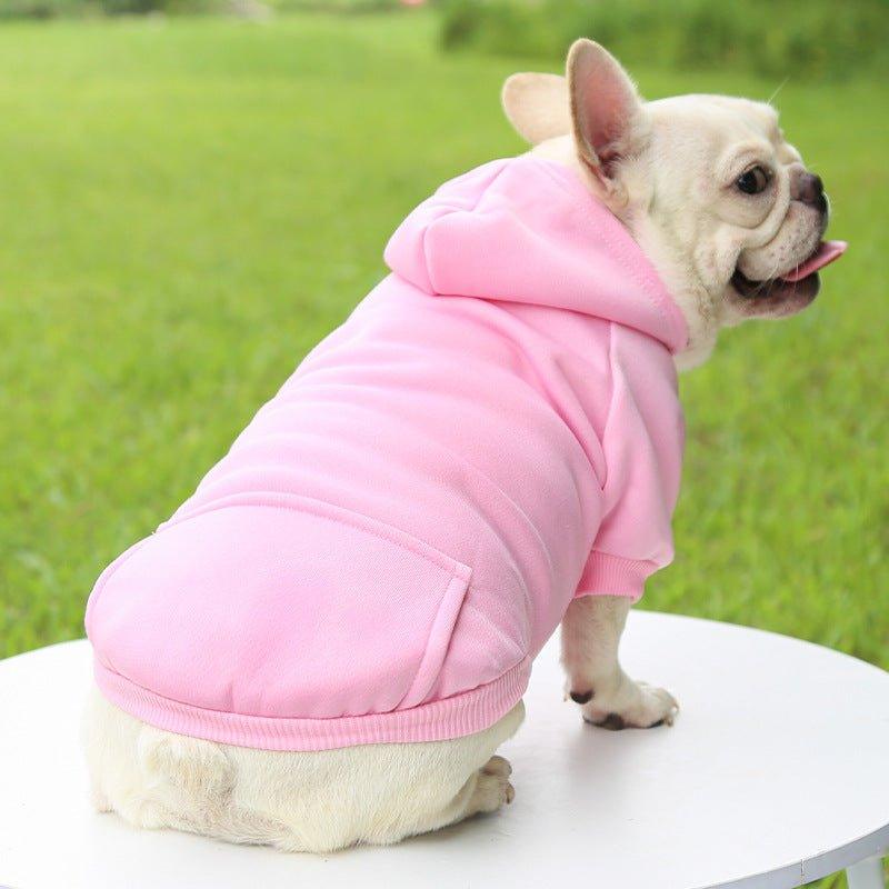 Winter Dog Hoodie Sweatshirts with Pockets Warm Dog Clothes - iTalkPet