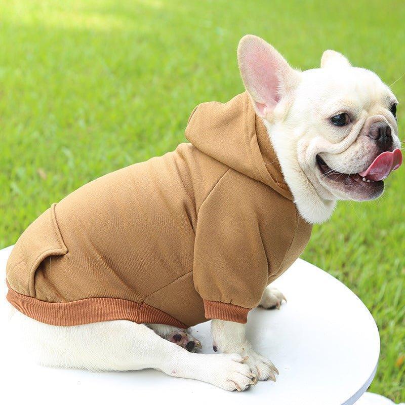 Winter Dog Hoodie Sweatshirts with Pockets Warm Dog Clothes - iTalkPet