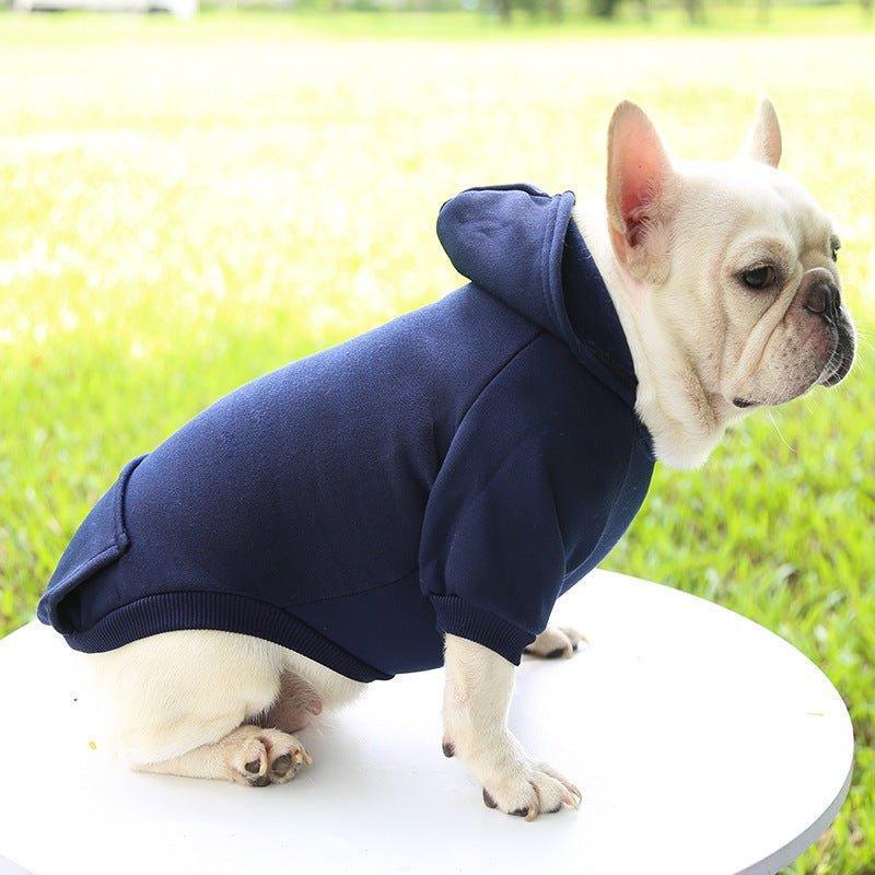 Winter Dog Hoodie Sweatshirts with Pockets Warm Dog Clothes - iTalkPet