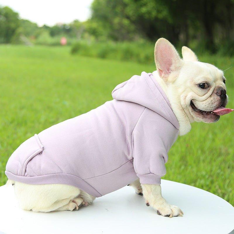 Winter Dog Hoodie Sweatshirts with Pockets Warm Dog Clothes - iTalkPet