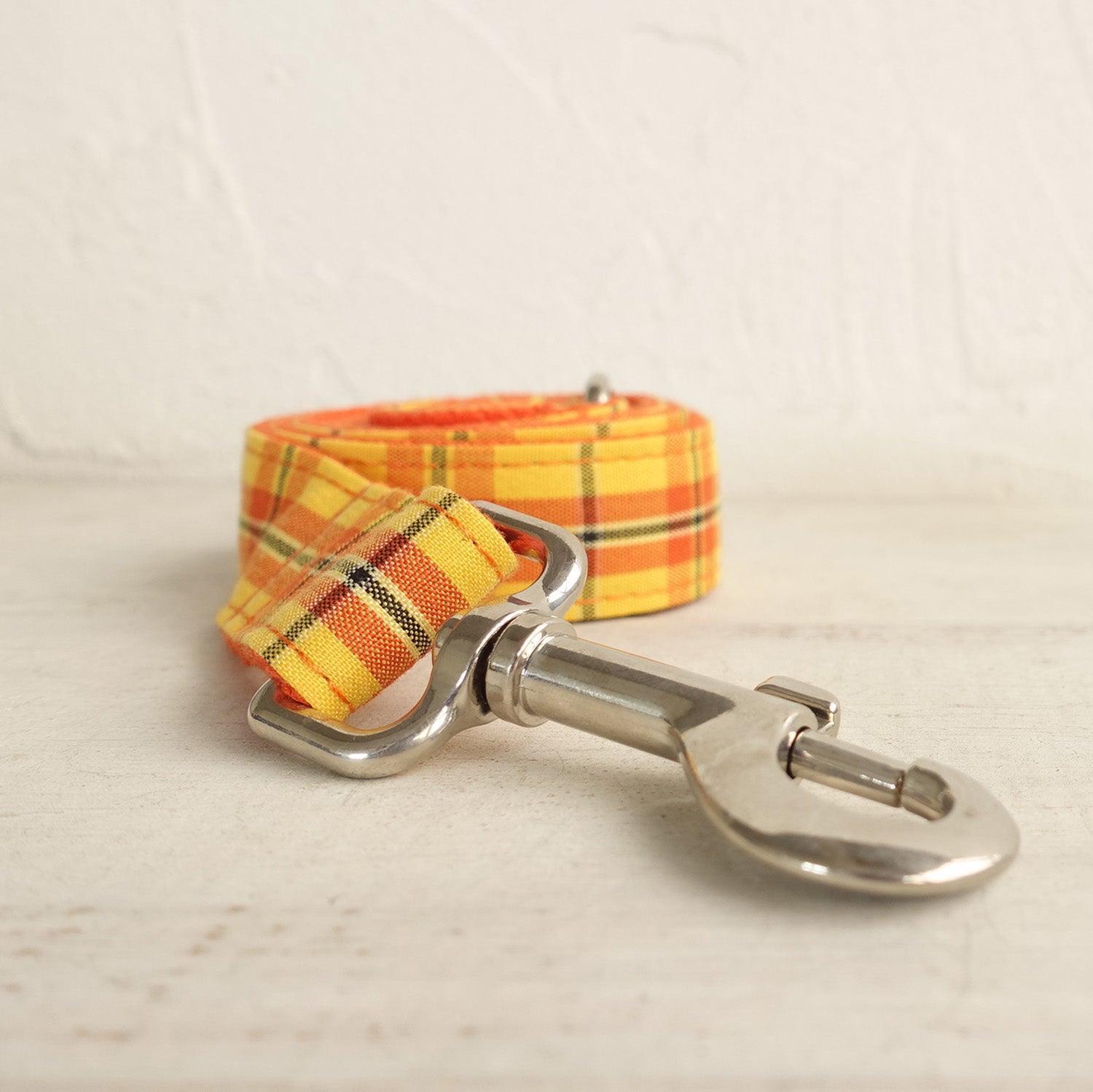 Yellow Orange Personalized Dog Collar Set - iTalkPet